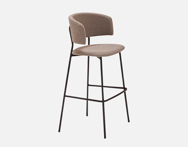 Wrap Steel Barstool by Billiani and designed by Copiosa Lab